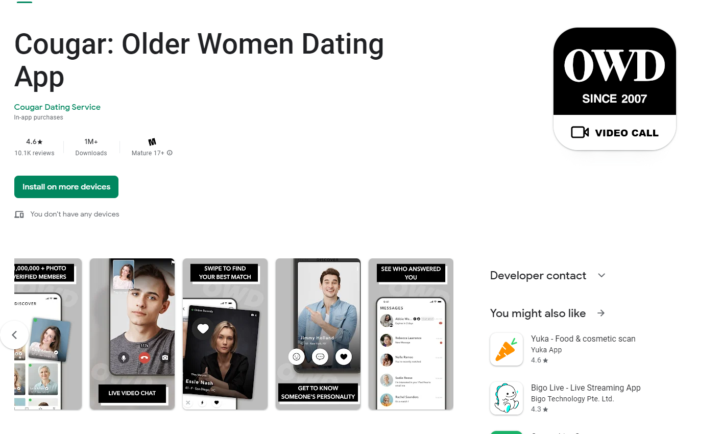 Cougar Dating App